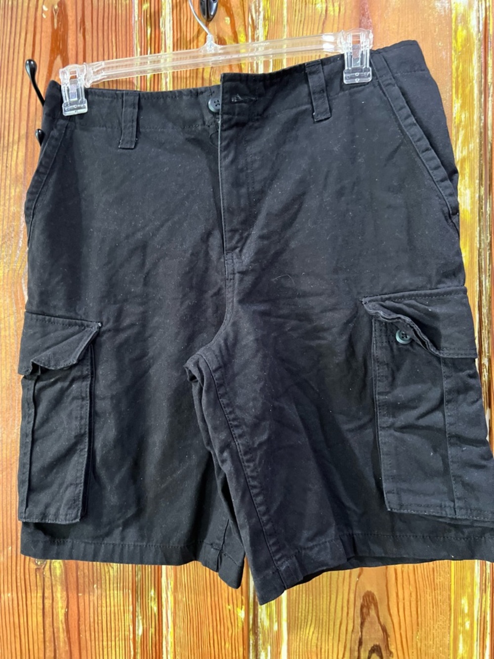 Men's Black Cargo Shorts